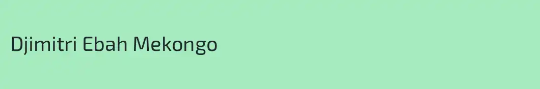 Djimitri Ebah Mekongo